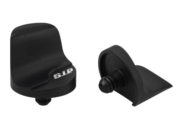 Abdeckung Spiegelloch links & rechts für Vespa Primavera/​Sprint/​Elettrica 50-150ccm, schwarz matt