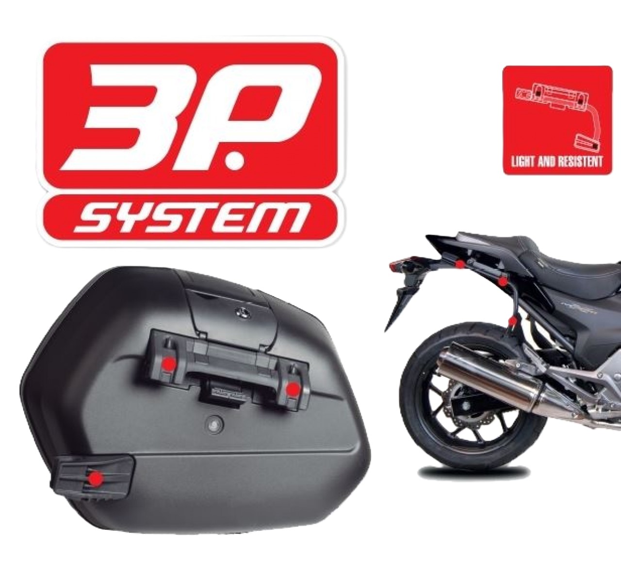 Shad Seitenkofferträger 3P System schwarz lackiert für BMW G 310 R / GS (17-25)