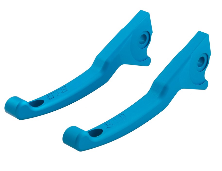 Sporthebel Set Bremse Shorty für Vespa, rechts und links, blau matt