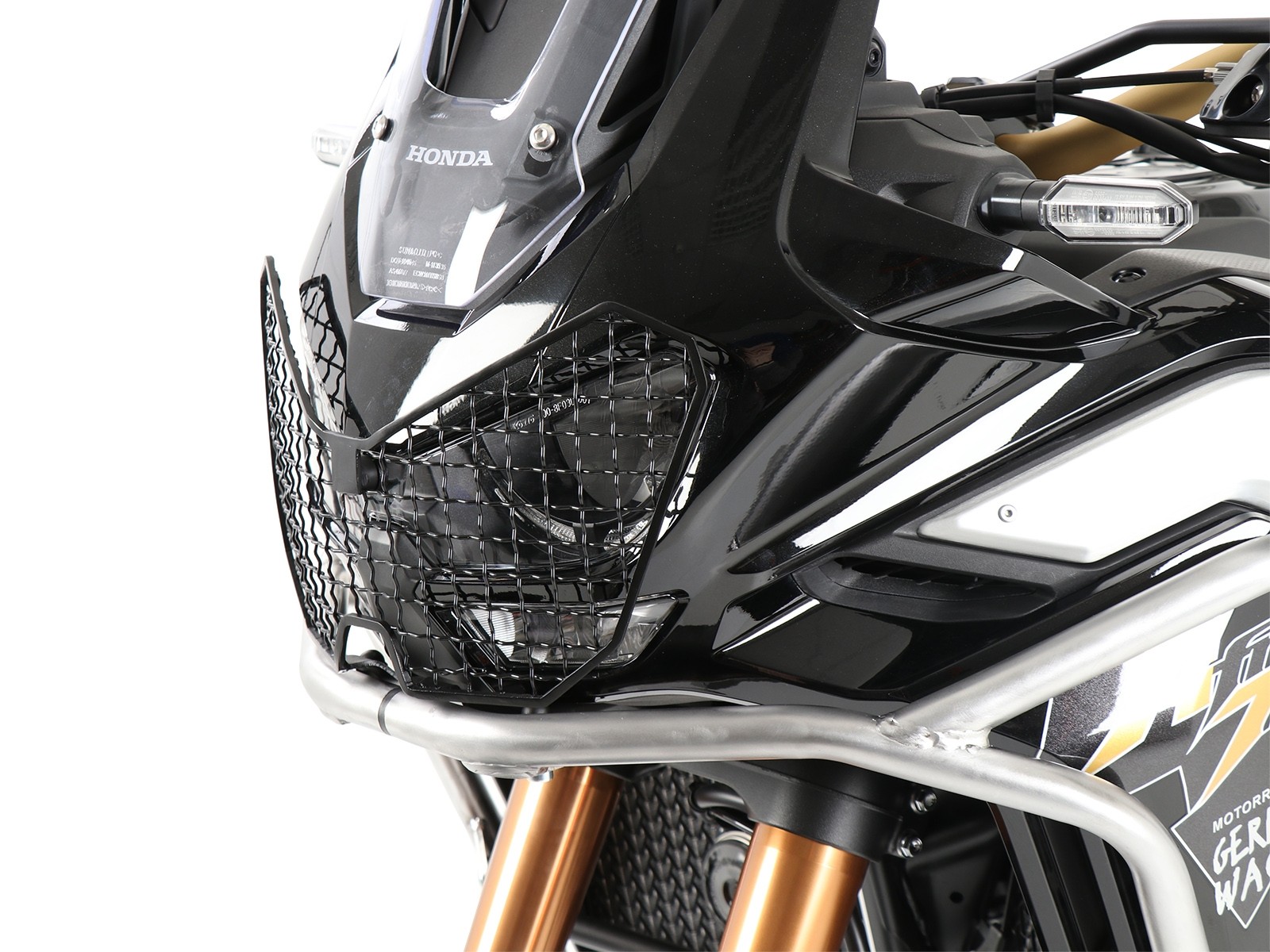 Lampenschutzgitter schwarz für Honda CRF 1100 Africa Twin Adventure Sports (20-23) Hepco & Becker