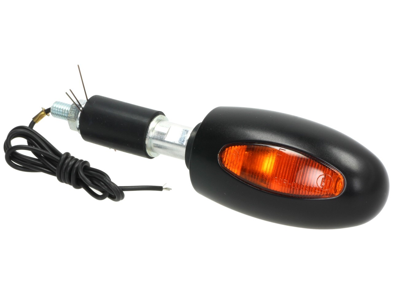 Kellermann Blinker, BL 1000 yellow, Messing, Halogen, VR/VL, 12 V, 21 W, schwarz seidenmatt
