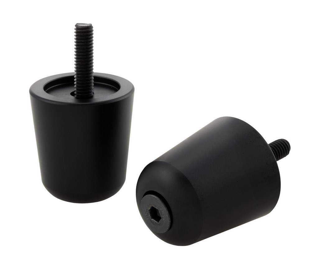 Lenkerendengewichte für Vespa, schwarz matt