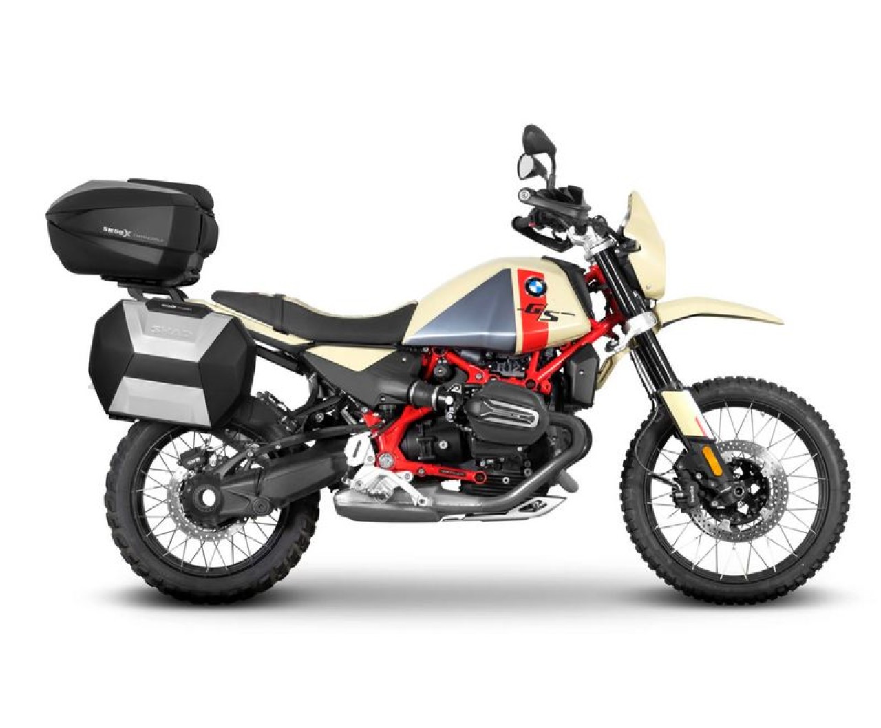 Shad Seitenkofferträger 4P System schwarz lackiert für BMW R 12 G/S (25-)