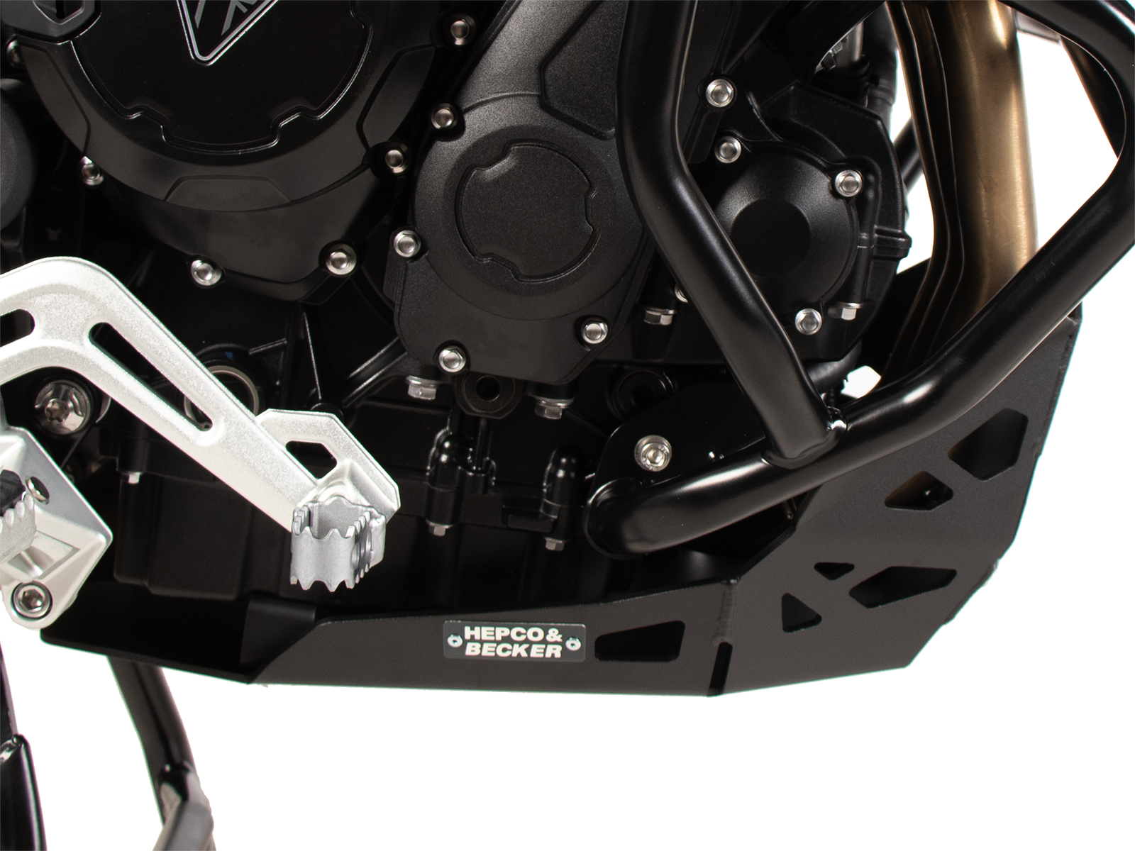Motorschutzplatte schwarz für Triumph Tiger 900 Rally Pro (24-) Hepco & Becker