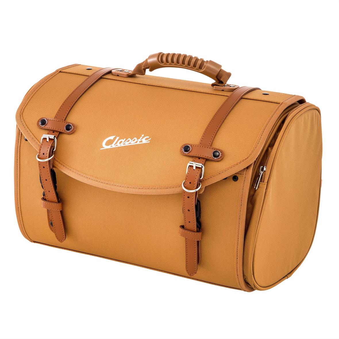 Tasche "Classic" groß für Gepäckträger für Vespa - braun, nylon