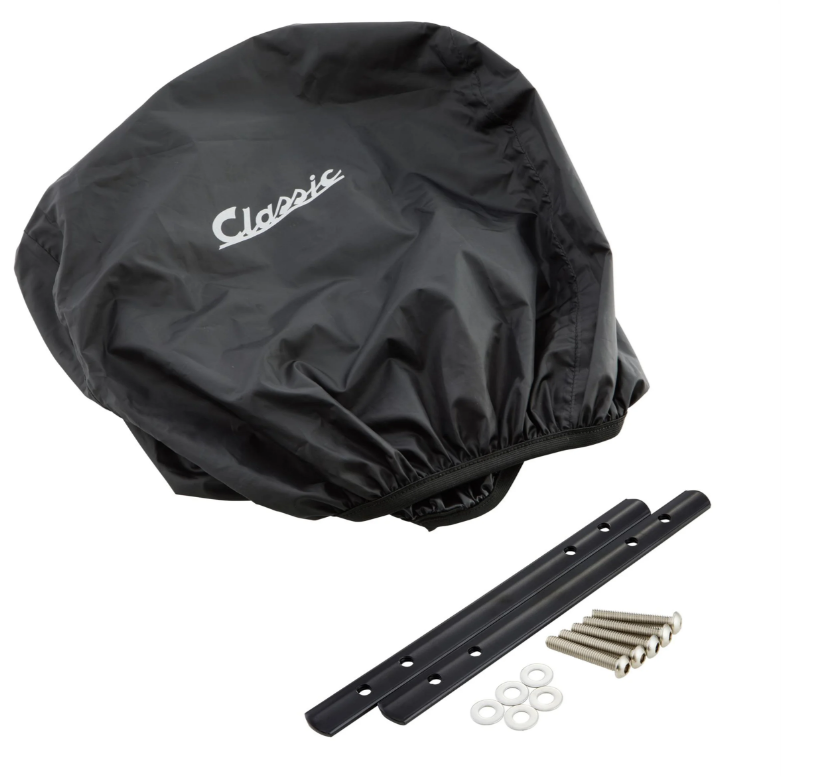 Gepäckkorb Kit "Classic" mit Gepäckbrücke für Vespa LX/​LXV/S 50-150ccm, dunkelbraun