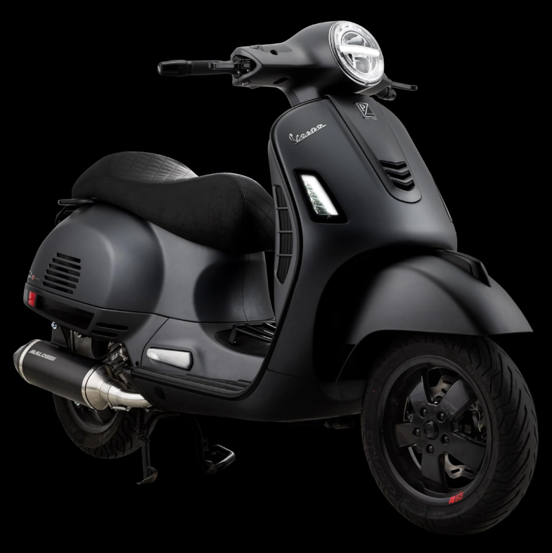 Sportsitzbank "Black Editiont" für Vespa GTS/​GTS Super/​GTV 125-300ccm (14-), schwarz abgesteppt
