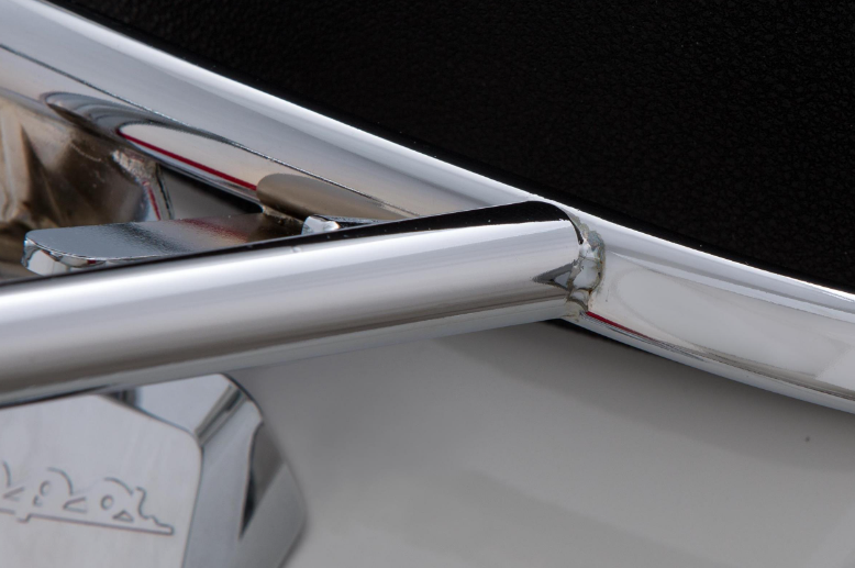Gepäckträger vorne für Vespa LX /​LXV /​S 50-150ccm, klappbar, chrom
