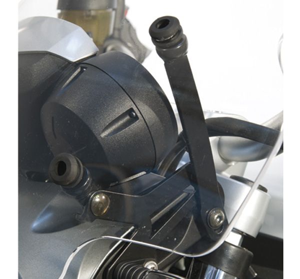 Hohe Windschutzscheibe, neigbar - Höhe 510 mm für BMW R 1200 R (11-14), klar