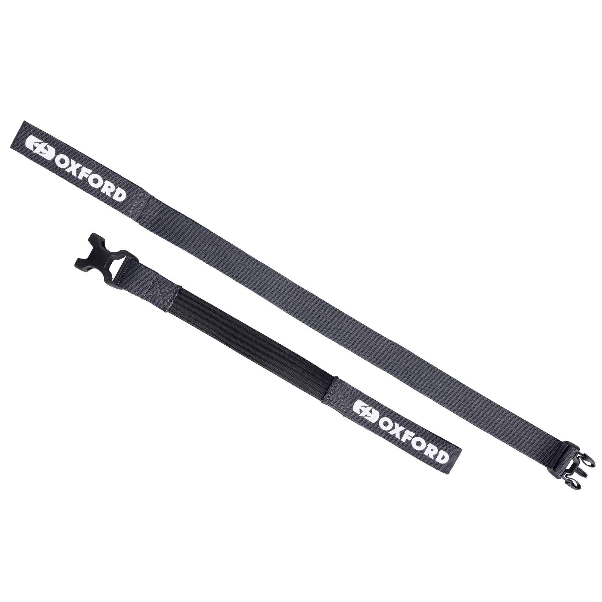 Atlas B-Clip, Spanngurtset 26mm x 2m, grau