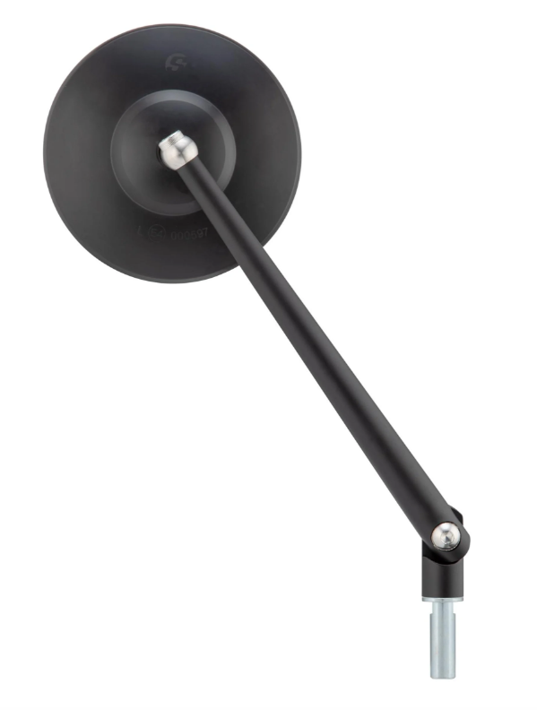 Standard Spiegel für Vespa, Rechtsgewinde, schwarz matt