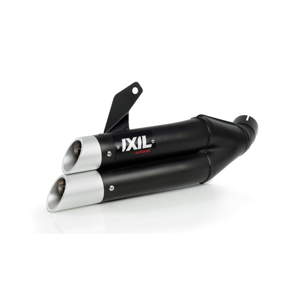 IXIL HYPERLOW XL für Yamaha MT-07 /Tracer 700 /XSR 700, Edelstahl schwarz, E-geprüft, Euro5